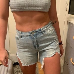 Jean shorts light washed